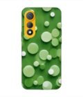 Custom Printed Case Cover for Tecno Pova Curve (5G) close up green background with white polka dots