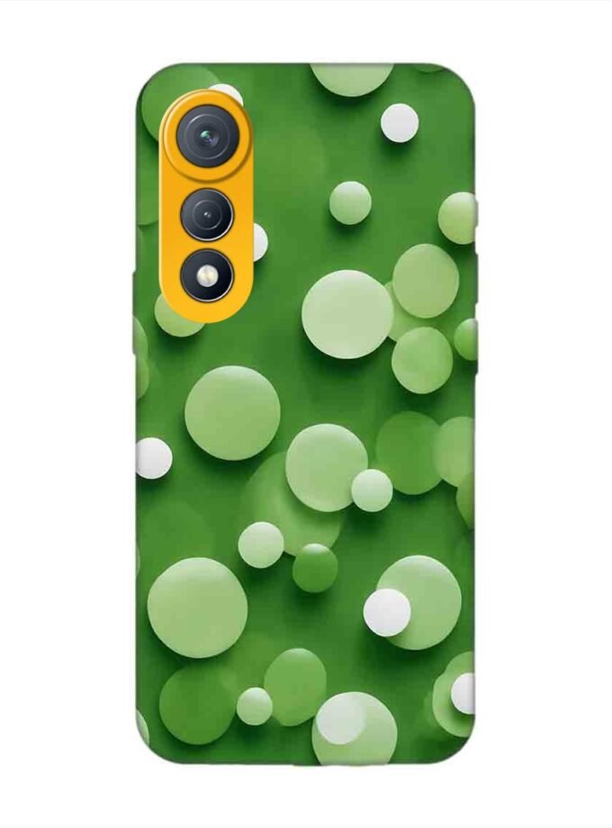 Custom Printed Case Cover for Tecno Pova Curve (5G) close up green background with white polka dots