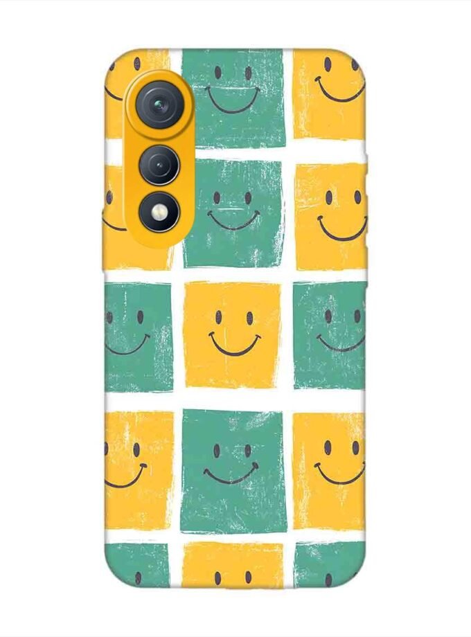 Custom Printed Case Cover for Tecno Pova Curve (5G) close up pattern smiley faces