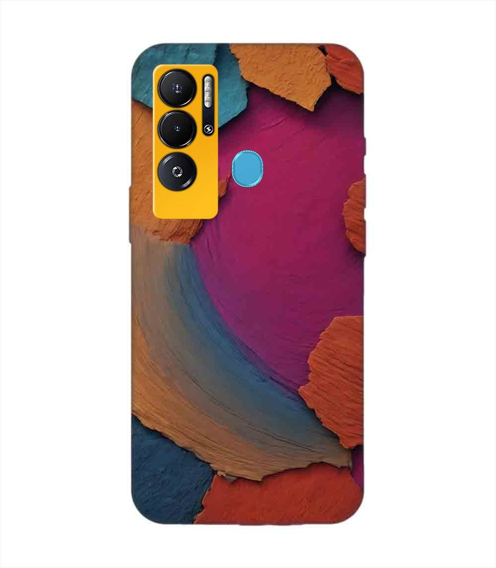 Printed Mobile Back Covers for Tecno Pova Neo closeup color textured surface