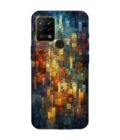 Printed Mobile Back Covers for Tecno Pova close up colorful mosaic squares shapes