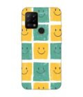 Printed Mobile Back Covers for Tecno Pova close up pattern smiley faces