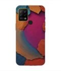 Printed Mobile Back Covers for Tecno Pova closeup color textured surface