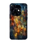 Printed Mobile Back Covers for Tecno Spark 10C close up colorful mosaic squares shapes