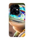 Printed Mobile Back Covers for Tecno Spark 10C close up cute turtle