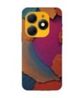 Printed Mobile Back Covers for Tecno Spark 20 closeup color textured surface