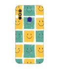 Printed Mobile Back Covers for Tecno Spark 4 close up pattern smiley faces