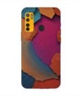 Printed Mobile Back Covers for Tecno Spark 5 closeup color textured surface