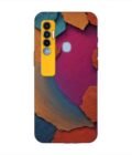 Printed Mobile Back Covers for Tecno Spark 7 Pro closeup color textured surface