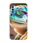 Printed Mobile Back Covers for Tecno Spark 7T close up cute turtle