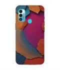 Printed Mobile Back Covers for Tecno Spark 7T closeup color textured surface
