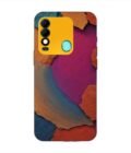 Printed Mobile Back Covers for Tecno Spark 8 closeup color textured surface