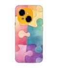 Printed Mobile Back Covers for Tecno Spark Go 1 close up colorful puzzle piece