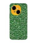 Printed Mobile Back Covers for Tecno Spark Go 1 close up green white geometric pattern