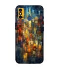 Printed Mobile Back Covers for Tecno Spark Go (2021) close up colorful mosaic squares shapes
