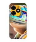 Printed Mobile Back Covers for Tecno Spark Go (2024) close up cute turtle