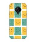 Printed Back Cover for Vivo S1 Pro Close Up Pattern Smiley Faces