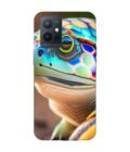 Printed Back Cover for Vivo T1 (5G) Close Up Cute Turtle