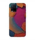 Printed Back Cover for Vivo T1X Closeup Color Textured Surface