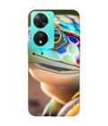 Printed Back Cover for Vivo T2 (5G) Close Up Cute Turtle