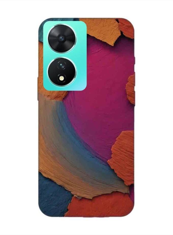 Printed Back Cover for Vivo T2 (5G) Closeup Color Textured Surface
