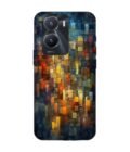 Printed Back Cover for Vivo T2X (5G) Close Up Colorful Mosaic Squares Shapes