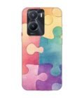 Printed Back Cover for Vivo T2X (5G) Close Up Colorful Puzzle Piece