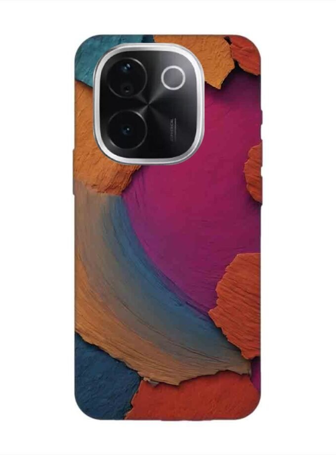 Printed Back Cover for Vivo T3 Pro (5G) Closeup Color Textured Surface