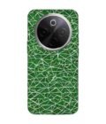 Custom Printed Case Cover for Vivo T4 (5G) close up green white geometric pattern