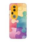 Custom Printed Case Cover for Vivo T4 Ultra (5G) close up colorful puzzle piece