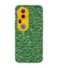 Custom Printed Case Cover for Vivo T4 Ultra (5G) close up green white geometric pattern
