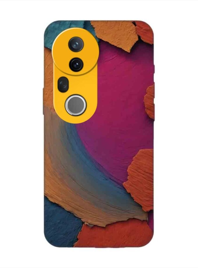 Custom Printed Case Cover for Vivo T4 Ultra (5G) closeup color textured surface