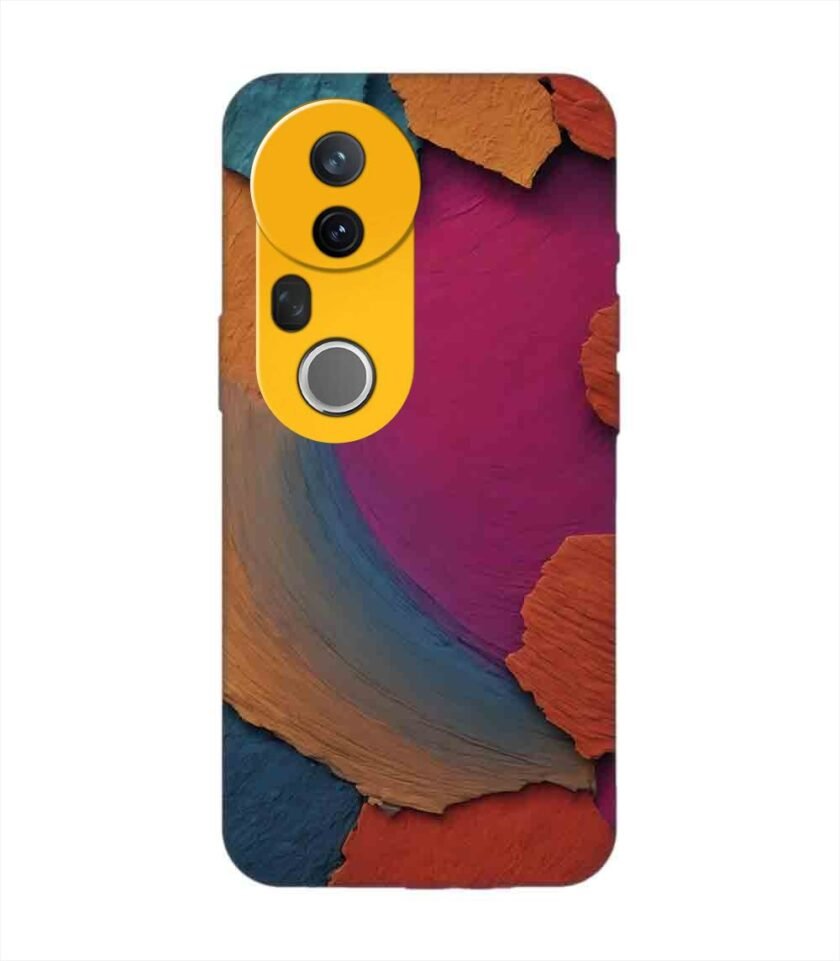 Custom Printed Case Cover for Vivo T4 Ultra (5G) closeup color textured surface