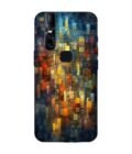 Printed Back Cover for Vivo V15 Close Up Colorful Mosaic Squares Shapes