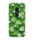 Printed Back Cover for Vivo V17 Pro Close Up Green Background With White Polka Dots
