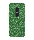 Printed Back Cover for Vivo V17 Pro Close Up Green White Geometric Pattern