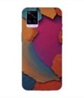 Printed Back Cover for Vivo V20 Pro Closeup Color Textured Surface