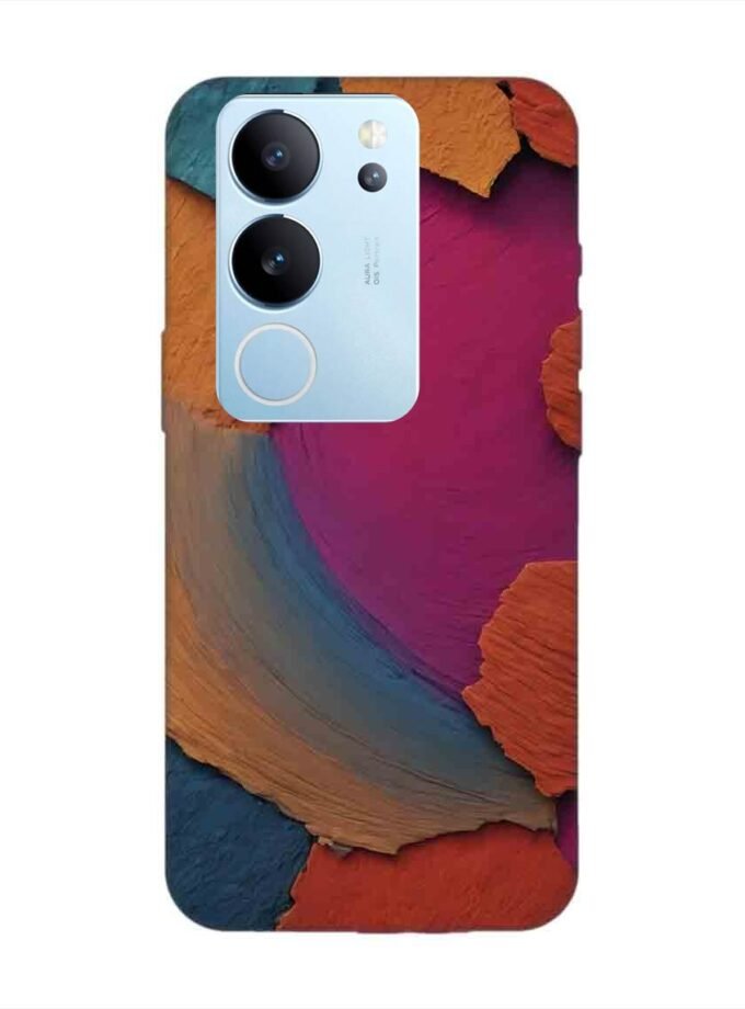 Printed Back Cover for Vivo V29 (5G) Closeup Color Textured Surface
