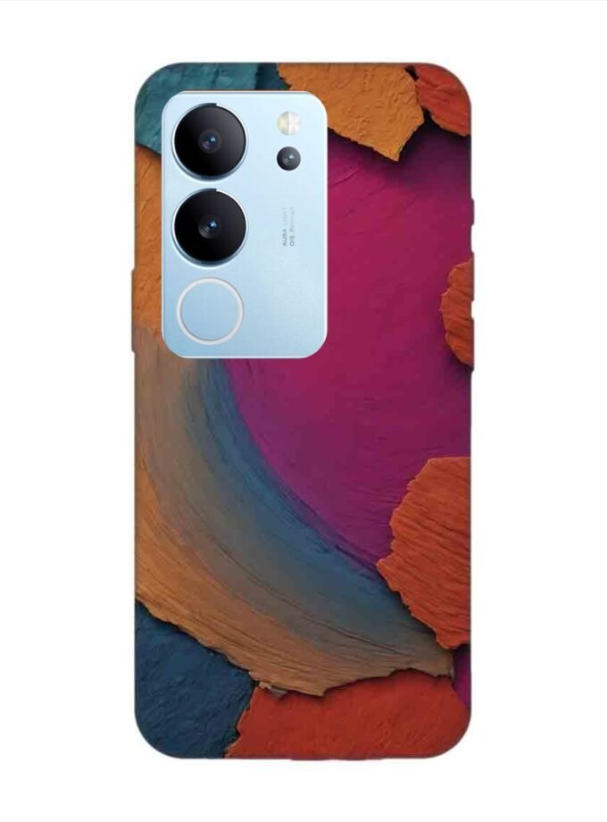 Printed Back Cover for Vivo V29 Pro (5G) Closeup Color Textured Surface