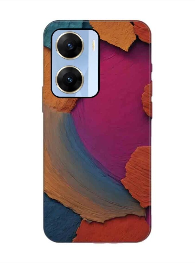 Printed Back Cover for Vivo V29E (5G) Closeup Color Textured Surface
