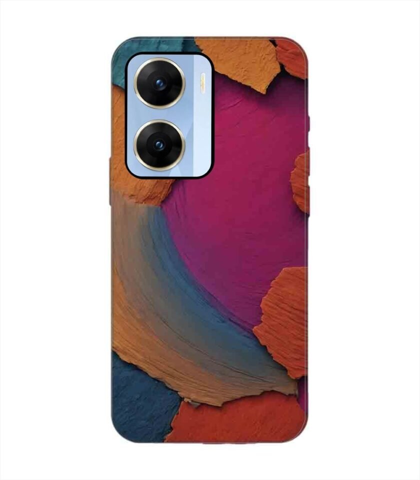 Printed Back Cover for Vivo V29E (5G) Closeup Color Textured Surface