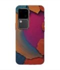 Printed Back Cover for Vivo V30 (5G) Closeup Color Textured Surface