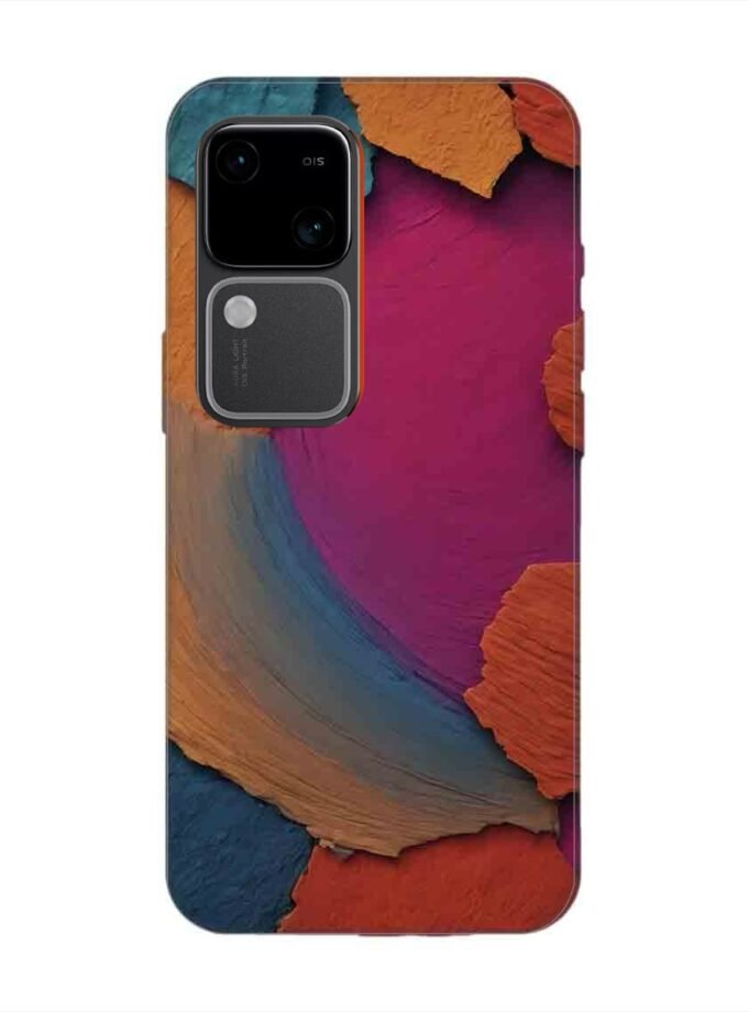Printed Back Cover for Vivo V30 (5G) Closeup Color Textured Surface