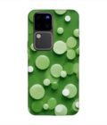 Printed Back Cover for Vivo V30 Pro (5G) Close Up Green Background With White Polka Dots