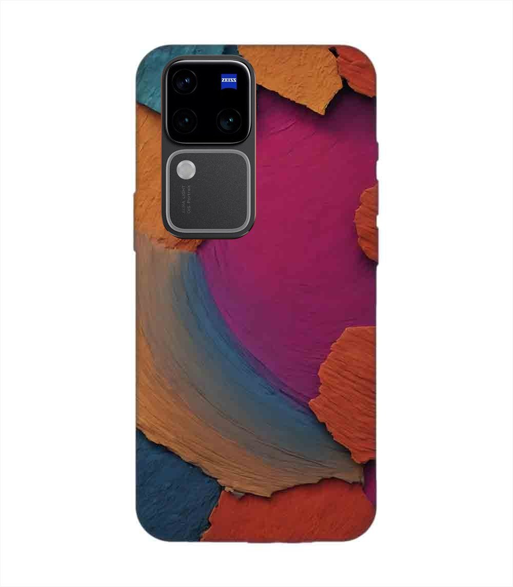 Printed Back Cover for Vivo V30 Pro (5G) Closeup Color Textured Surface
