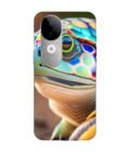 Printed Back Cover for Vivo V40E (5G) Close Up Cute Turtle