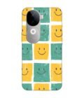 Printed Back Cover for Vivo V40E (5G) Close Up Pattern Smiley Faces