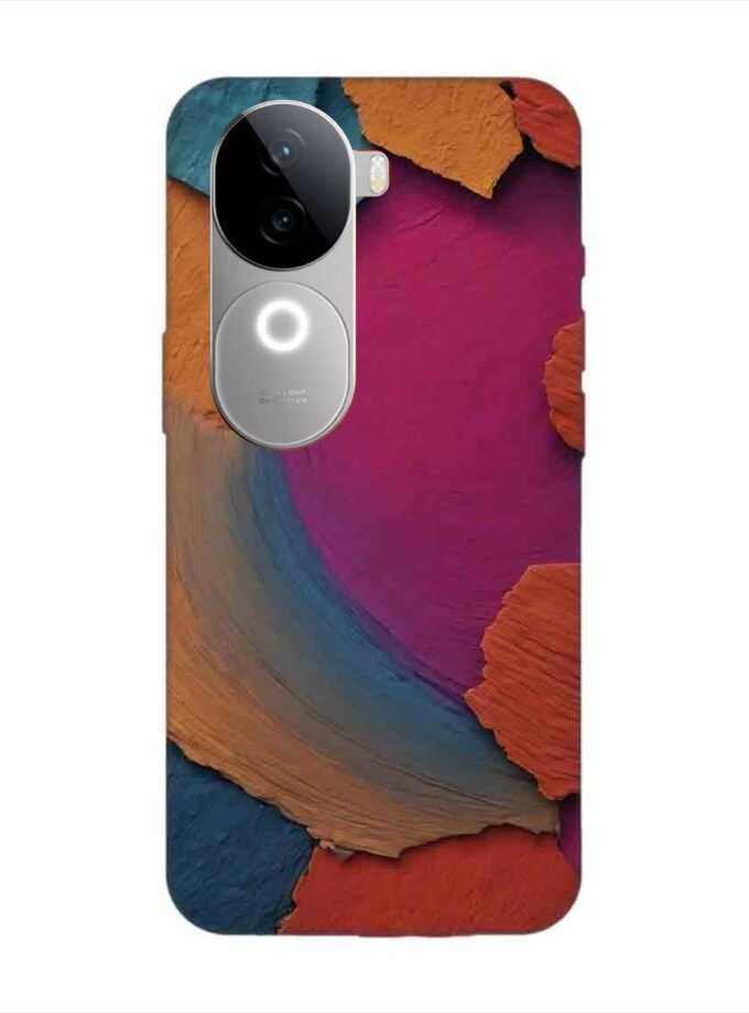 Printed Back Cover for Vivo V40E (5G) Closeup Color Textured Surface