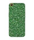 Printed Back Cover for Vivo V5 Lite Close Up Green White Geometric Pattern