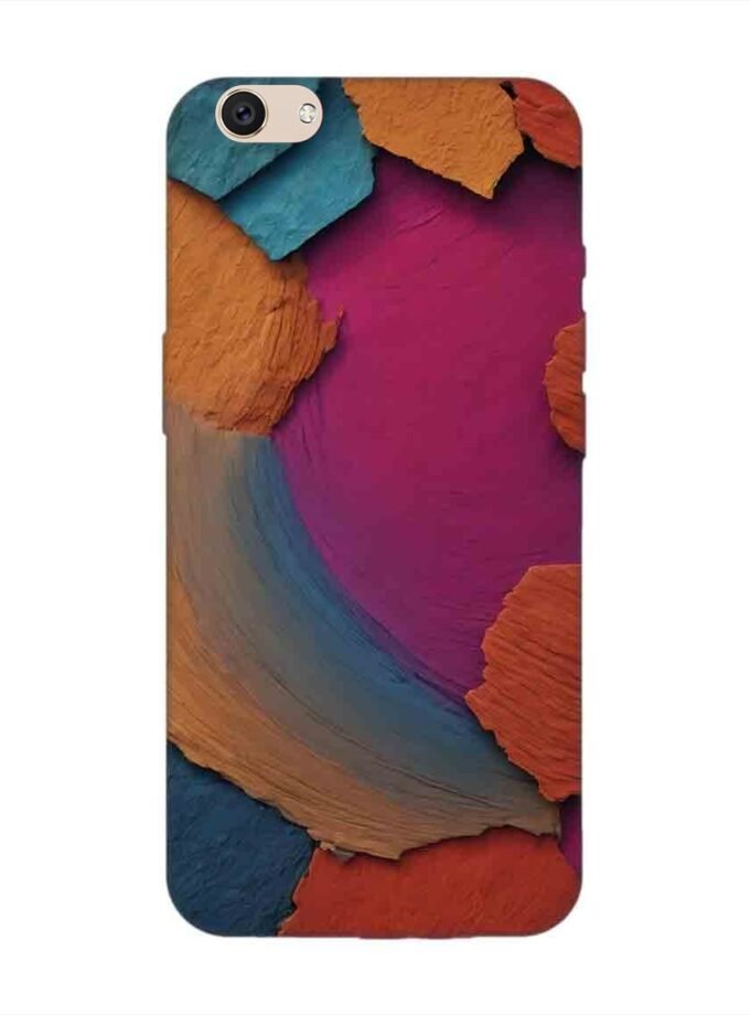 Printed Back Cover for Vivo V5 Plus Closeup Color Textured Surface